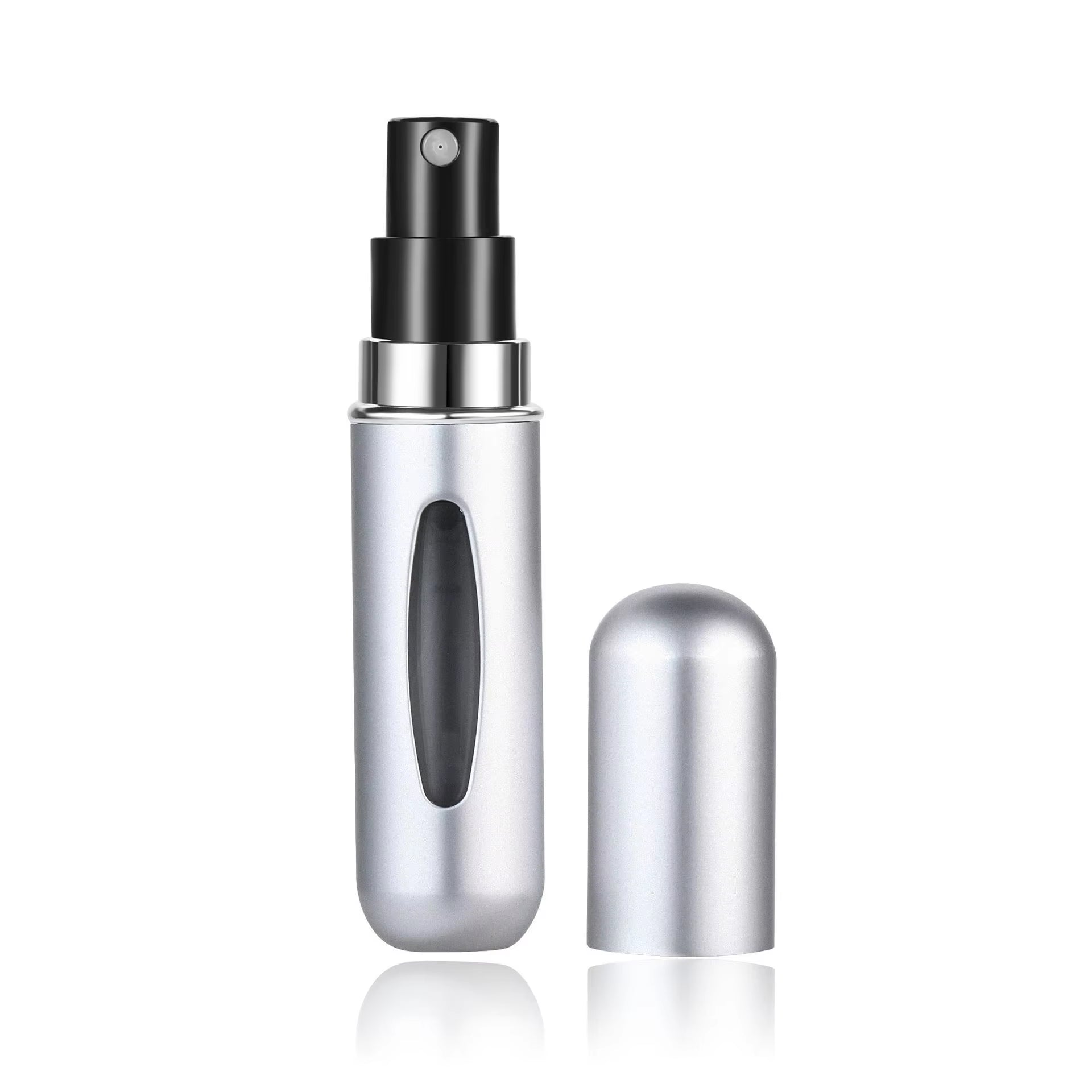Botella de perfume recargable de 5 ml, portátil, mini, recargable, con pulverizador, bomba de aroma, envases cosméticos vacíos, atomizador para viaje, herramienta de moda.