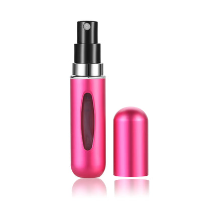 Botella de perfume recargable de 5 ml, portátil, mini, recargable, con pulverizador, bomba de aroma, envases cosméticos vacíos, atomizador para viaje, herramienta de moda.